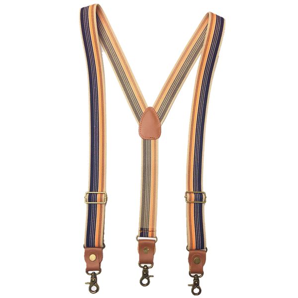 oragne black stripes suspenders elastic y-shape adjustable braces fashion leather end suspender adjustable buckles for pants, Black;white
oragne black stripes suspenders elastic y-shape adjustable braces fashion leather end suspender adjustable buckles for pants, Black;white
