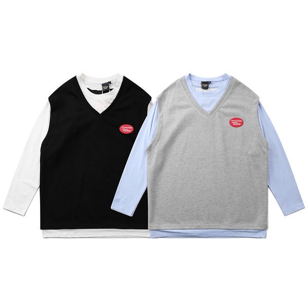 fashion t shirt guochao spring and autumn yuansufeng holiday two vest style academic trend loose men, White;black
fashion t shirt guochao spring and autumn yuansufeng holiday two vest style academic trend loose men, White;black
