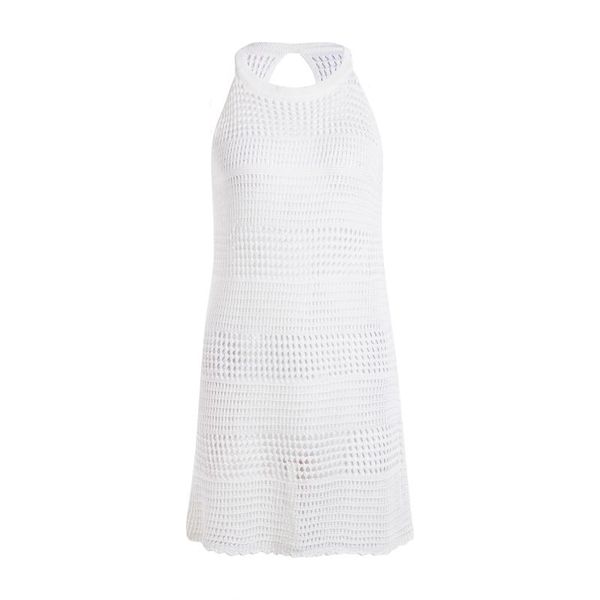 women's swimwear women summer crochet bikini cover-ups beach dress solid hallow out bathing cover up, White;black
women's swimwear women summer crochet bikini cover-ups beach dress solid hallow out bathing cover up, White;black