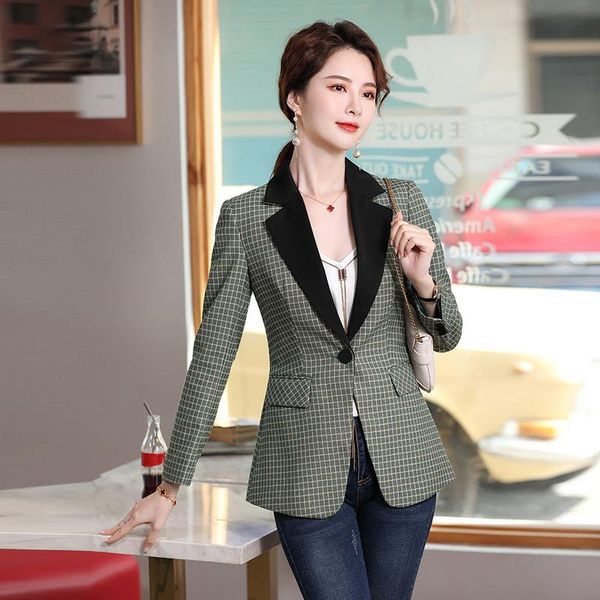 plaid long sleeve spring fall blazers jackets coat for women business work wear ladies blazer outwear clothes women's suit, White;black
plaid long sleeve spring fall blazers jackets coat for women business work wear ladies blazer outwear clothes women's suit, White;black