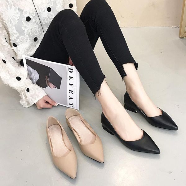 dress shoes women middle chunky heels ladies pumps zapatos de mujer pointed toe genuine leather office & career mary janes work, Black
dress shoes women middle chunky heels ladies pumps zapatos de mujer pointed toe genuine leather office & career mary janes work, Black