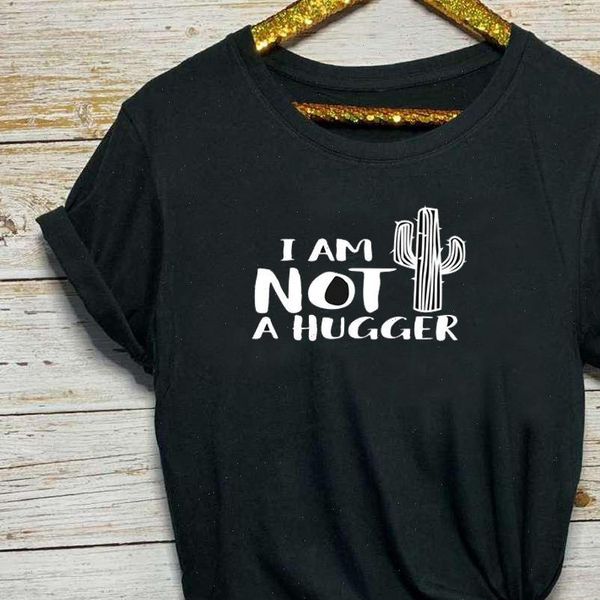 i am womens t shirts not a hugger letter cactus print shirt women short sleeve o neck loose summer tee, White
i am womens t shirts not a hugger letter cactus print shirt women short sleeve o neck loose summer tee, White