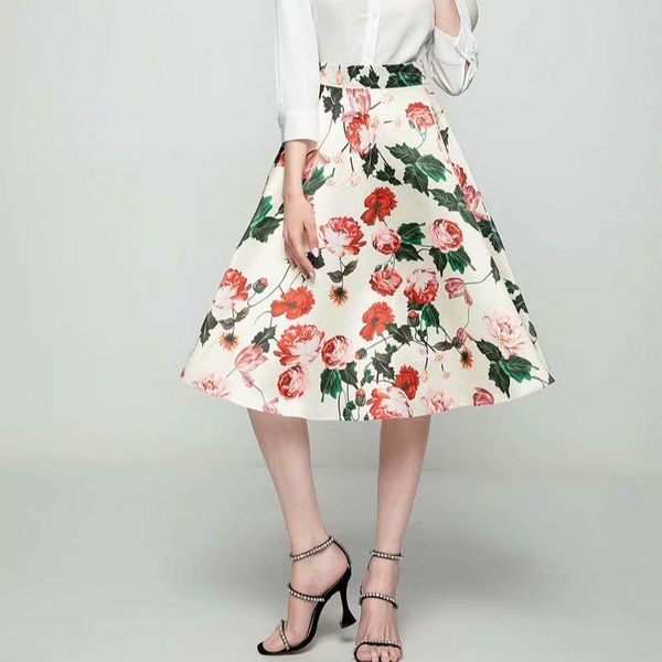 skirts 2021 spring and summer women's floral mid-length skirt sunflower flower print elastic waist bohemian, Black
skirts 2021 spring and summer women's floral mid-length skirt sunflower flower print elastic waist bohemian, Black