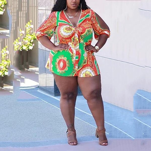 women's jumpsuits & rompers african women big size 4xl 5xl playsuits fat large printed deep v neck fashion elegant high street wear 202, Black;white
women's jumpsuits & rompers african women big size 4xl 5xl playsuits fat large printed deep v neck fashion elegant high street wear 202, Black;white