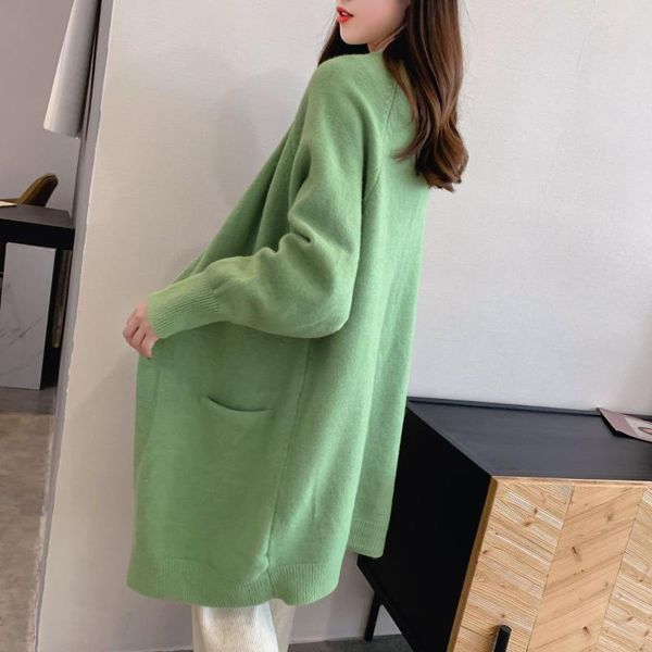 women's knits & tees knitted cardigan mid-length leisure vacation 2021 autumn jacket loose sweater women, White
women's knits & tees knitted cardigan mid-length leisure vacation 2021 autumn jacket loose sweater women, White