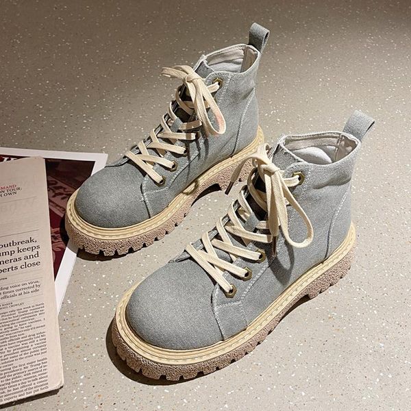 boots 2021 fashion ankle women khaki blue canvas round toe punk gothic shoes platform lace up combat casual female, Black
boots 2021 fashion ankle women khaki blue canvas round toe punk gothic shoes platform lace up combat casual female, Black
