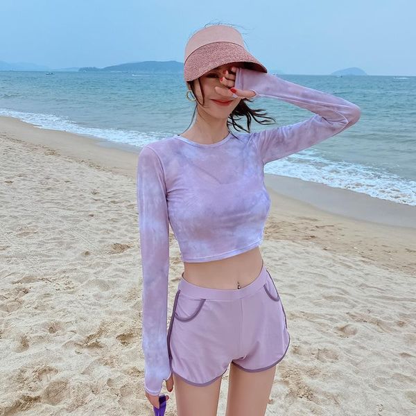 swimsuit female split pink long-sleeved conservative sunscreen leisure surfing boxer student vacation swimwear two-piece suits
swimsuit female split pink long-sleeved conservative sunscreen leisure surfing boxer student vacation swimwear two-piece suits