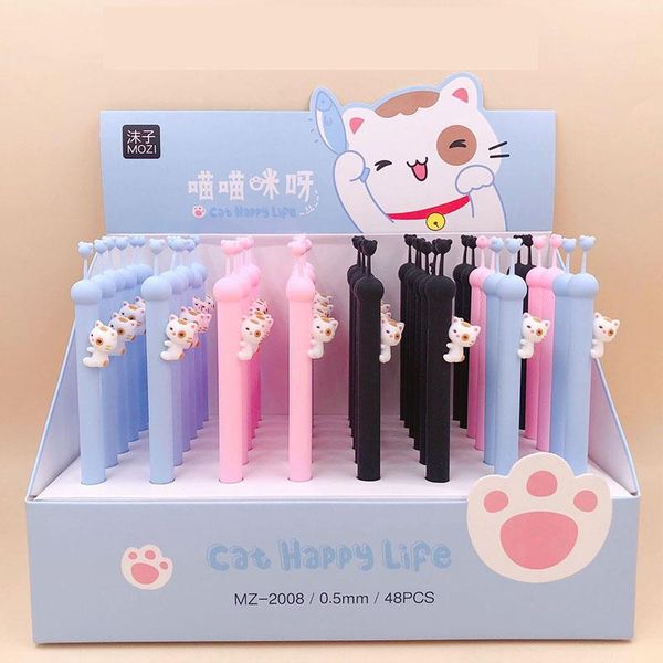 gel pens 48 pcs/lot creative cat pen cute 0.5mm black ink signature promotional gift office school supplies
gel pens 48 pcs/lot creative cat pen cute 0.5mm black ink signature promotional gift office school supplies