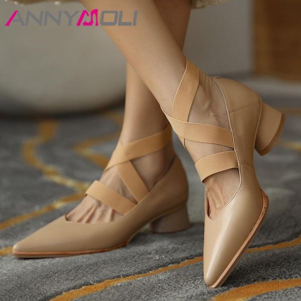 ankle strap real leather mid heel shoes women pointed toe pumps cross tied thick heels dress footwear apricot 40, Black
ankle strap real leather mid heel shoes women pointed toe pumps cross tied thick heels dress footwear apricot 40, Black