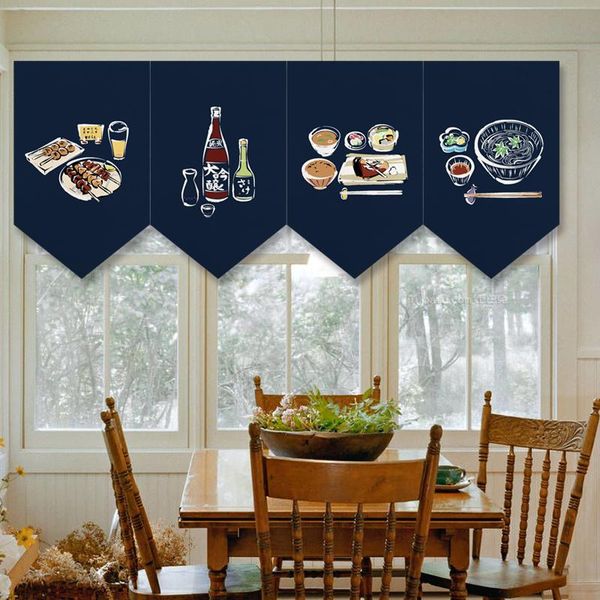 japanese restaurant triangle flag short curtain counter decoration small hanging kitchen door partition & drapes
japanese restaurant triangle flag short curtain counter decoration small hanging kitchen door partition & drapes