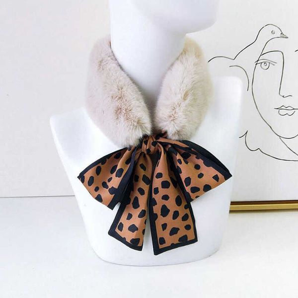 2021 new leopard print womens winter small scarf faux fur patchwork scarf dot point print cute ball collar shawl thicken warmer h0923, Silver
2021 new leopard print womens winter small scarf faux fur patchwork scarf dot point print cute ball collar shawl thicken warmer h0923, Silver