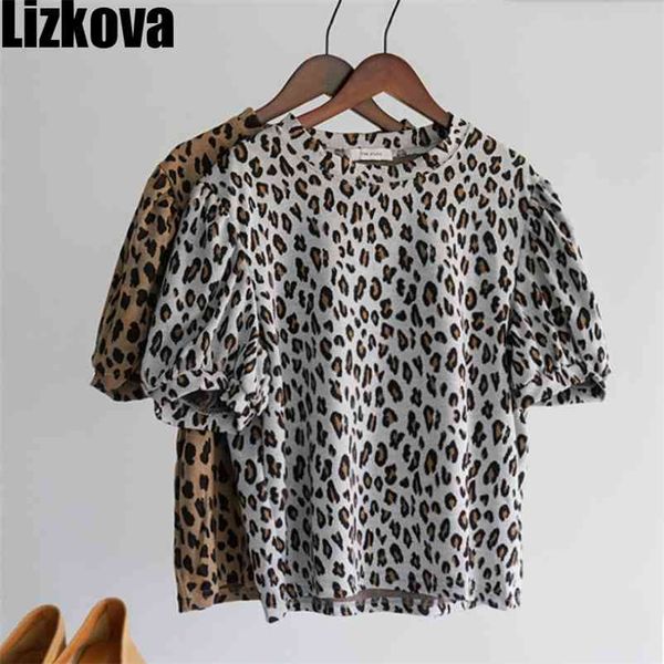 lizkova spring leopard print t shirts women puff sleeve vintage mujer harajuku o-neck casual femme t-shirts ts6637 210330, White
lizkova spring leopard print t shirts women puff sleeve vintage mujer harajuku o-neck casual femme t-shirts ts6637 210330, White
