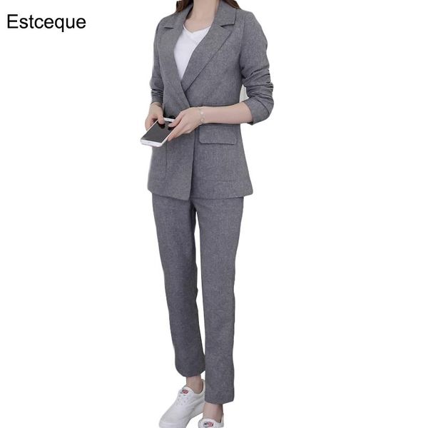 style office attire women double-pocket thickened suit elegant suits for wedding casual business women's two piece pants, White
style office attire women double-pocket thickened suit elegant suits for wedding casual business women's two piece pants, White