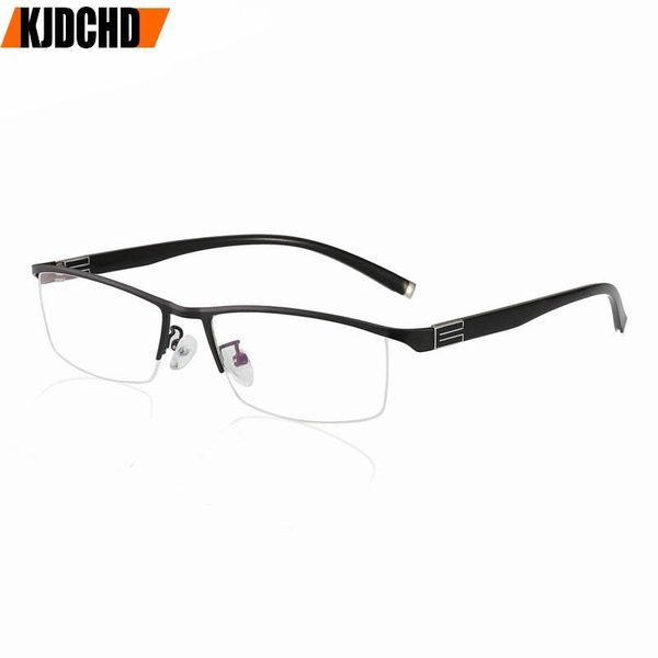 fashion sunglasses frames kjdchd titanium alloy front rim eyeglasses half frame flexible temple arms semi-rimless glasses casual spectacle, Black
fashion sunglasses frames kjdchd titanium alloy front rim eyeglasses half frame flexible temple arms semi-rimless glasses casual spectacle, Black