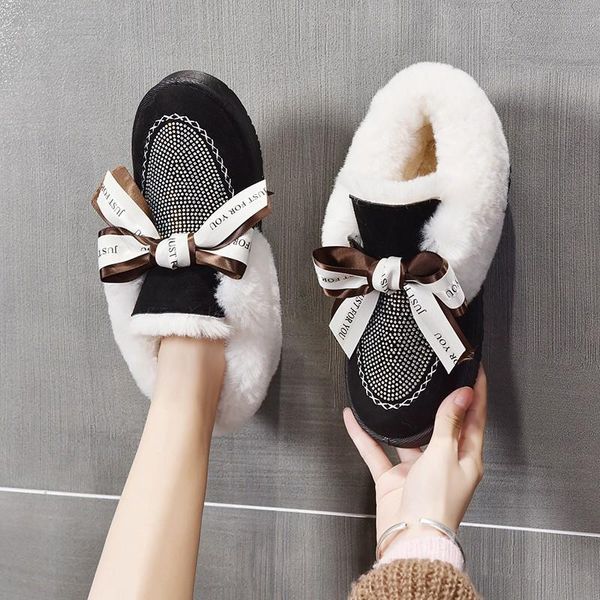 boots elegant bow casual winter warm flat women snow 100% natural fur plush furry wool plus velvet size comfortable, Black
boots elegant bow casual winter warm flat women snow 100% natural fur plush furry wool plus velvet size comfortable, Black