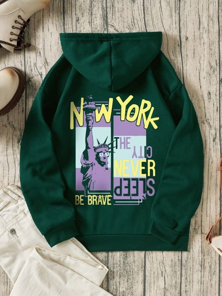 statue of liberty and slogan graphic thermal lined drawstring hoodie o0hh#, White;black
statue of liberty and slogan graphic thermal lined drawstring hoodie o0hh#, White;black