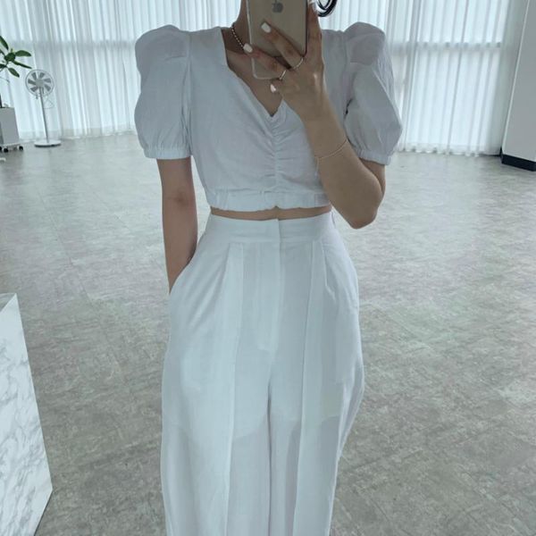 women's two piece pants 2 sets womens outfits spring blouse women shirt long sleeve high waist wide leg trousers set office, White
women's two piece pants 2 sets womens outfits spring blouse women shirt long sleeve high waist wide leg trousers set office, White