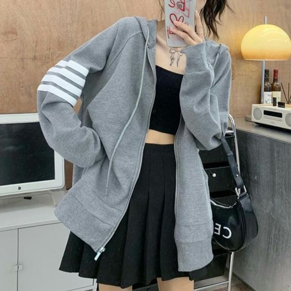women's jackets woman jacket 2021 autumn fashion ins loose solid color hoodie with zipper all-match sweater korean coats women, Black;brown
women's jackets woman jacket 2021 autumn fashion ins loose solid color hoodie with zipper all-match sweater korean coats women, Black;brown