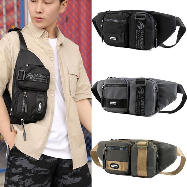 trendy fashion men's waist bag mobile phone casual chest messenger riding outdoor sports cashier bags
trendy fashion men's waist bag mobile phone casual chest messenger riding outdoor sports cashier bags