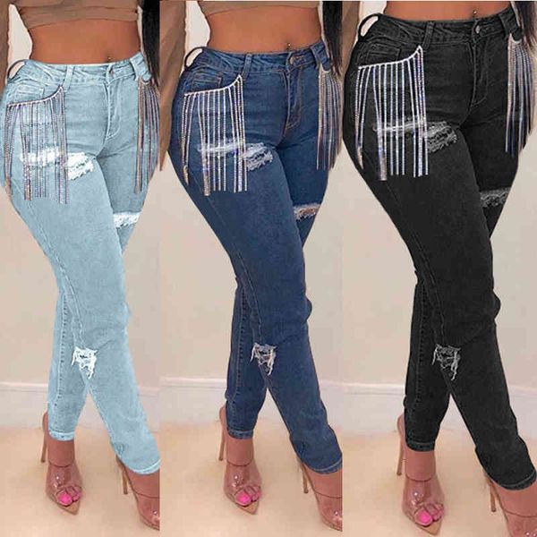 jean high waist jeans for women slim stretch denim jean bodycon tassel skinny push up fashion pants, Blue
jean high waist jeans for women slim stretch denim jean bodycon tassel skinny push up fashion pants, Blue