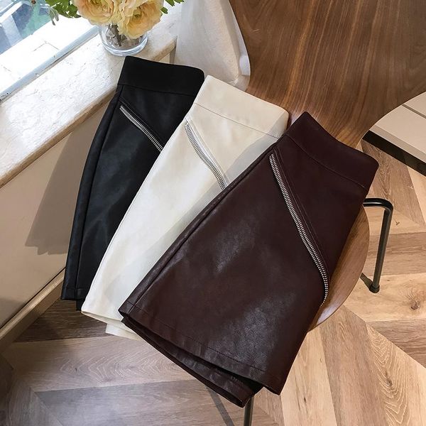 skirts black white brown leather skirt with zip high street a-line above knee mini length empire faux clubwear
skirts black white brown leather skirt with zip high street a-line above knee mini length empire faux clubwear