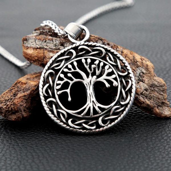 chains retro tree of life necklace pendant stainless steel nordic mythology celtic knot mens viking norse jewelry accessories, Silver
chains retro tree of life necklace pendant stainless steel nordic mythology celtic knot mens viking norse jewelry accessories, Silver