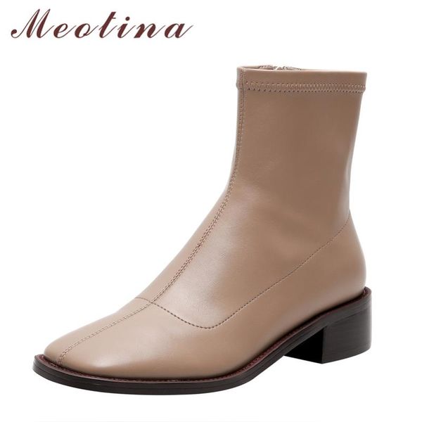 boots meotina ankle women shoes real leather mid heel short square toe thick heels zip lady winter black size 40
boots meotina ankle women shoes real leather mid heel short square toe thick heels zip lady winter black size 40