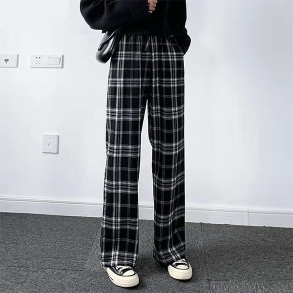 lucyever oversize 3xl plaid pants women retro casual loose wide leg trousers harajuku hip-hop all-match streetwear 211118, Black;white
lucyever oversize 3xl plaid pants women retro casual loose wide leg trousers harajuku hip-hop all-match streetwear 211118, Black;white