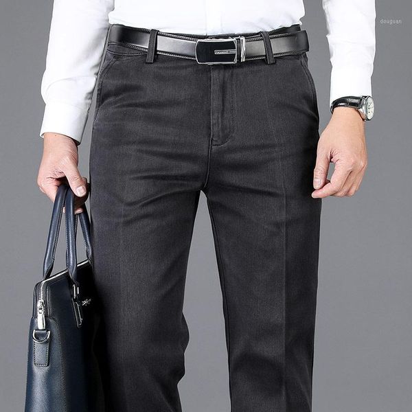 2021autumn winter men high waist dark gray jeans classic style business casual elastic straight denim pants male brand trousers men's, Black
2021autumn winter men high waist dark gray jeans classic style business casual elastic straight denim pants male brand trousers men's, Black