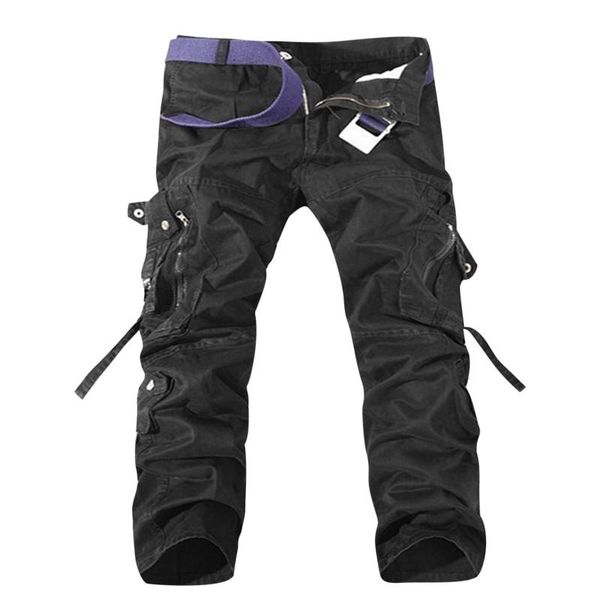 men's pants military tactical men loose multi-pocket washed overalls outdoor casual trousers cargo for, Black
men's pants military tactical men loose multi-pocket washed overalls outdoor casual trousers cargo for, Black