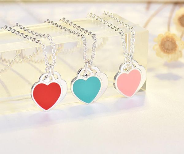 2021 simple love oil dripping enamel red blue pink color heart necklace family clavicle chain women's jewelry gift, Silver
2021 simple love oil dripping enamel red blue pink color heart necklace family clavicle chain women's jewelry gift, Silver