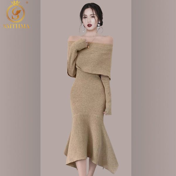 off shoulder sweater asymmetrical dress for women autumn winter long sleeve slim waist casual female knitted vestidos 210520, Black;gray
off shoulder sweater asymmetrical dress for women autumn winter long sleeve slim waist casual female knitted vestidos 210520, Black;gray
