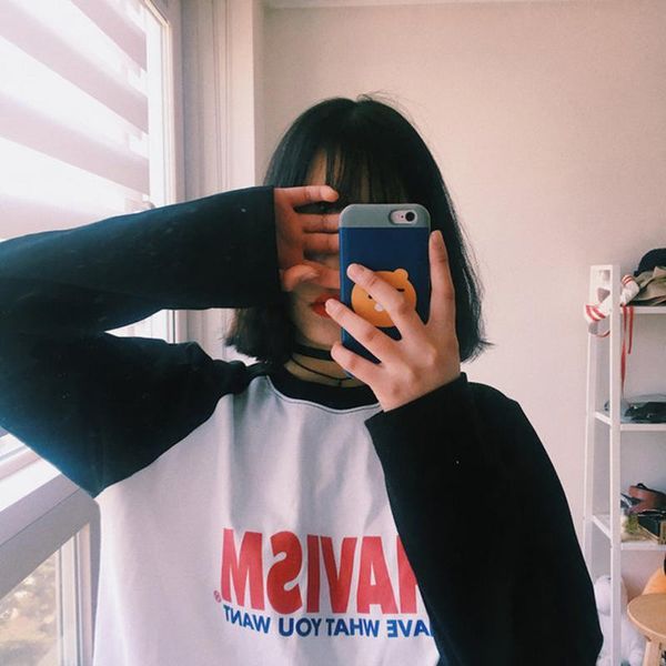 women's t-shirt women long sleeve loose letter printing harajuku womens t-shirts leisure o-neck korean style all-match female clothing, White
women's t-shirt women long sleeve loose letter printing harajuku womens t-shirts leisure o-neck korean style all-match female clothing, White