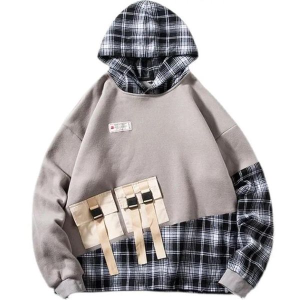 men's hoodies & sweatshirts men fashion loose spring autumn plaid print patchwork hooded plus size trendy long sleeve pullover male, Black
men's hoodies & sweatshirts men fashion loose spring autumn plaid print patchwork hooded plus size trendy long sleeve pullover male, Black
