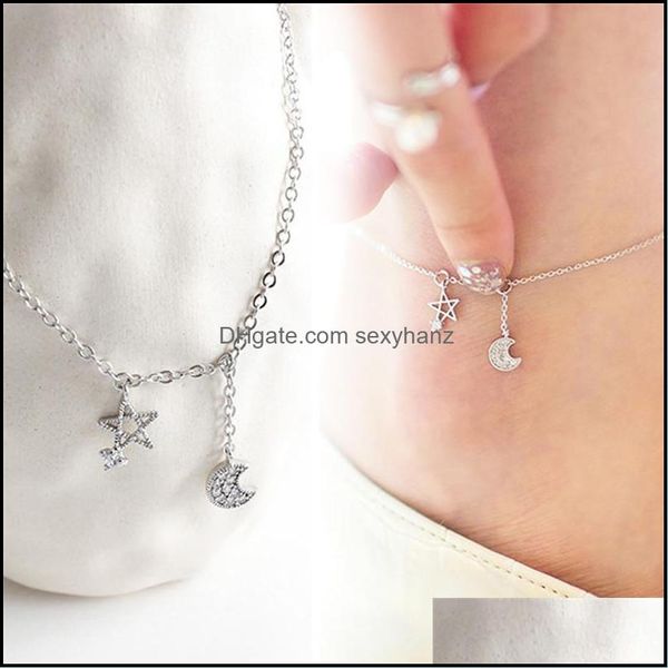 anklets jewelry see simple personality crystal moon star pendant anklet for women girls summer beach charm ankle aessories drop delivery 202, Red;blue
anklets jewelry see simple personality crystal moon star pendant anklet for women girls summer beach charm ankle aessories drop delivery 202, Red;blue