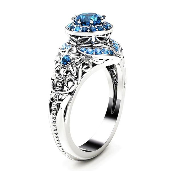 cluster rings vintage sapphire gemstones blue crystal zircon diamonds for women white gold silver color jewelry bijoux birthday gifts, Golden;silver
cluster rings vintage sapphire gemstones blue crystal zircon diamonds for women white gold silver color jewelry bijoux birthday gifts, Golden;silver