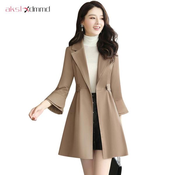women's trench coats moyanwomen spring autumn vintage coat 2021 fashion female solid casual slim a-line long yr008, Tan;black
women's trench coats moyanwomen spring autumn vintage coat 2021 fashion female solid casual slim a-line long yr008, Tan;black