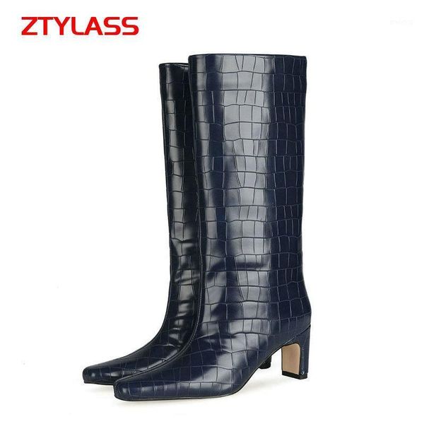 boots women faux leather slip on knee high retro square toe stone print autumn winter low heel shoes woman plus size, Black
boots women faux leather slip on knee high retro square toe stone print autumn winter low heel shoes woman plus size, Black