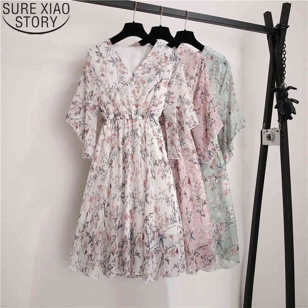 women pink chiffon dress sweet spring summer a-line print v-neck half ruffles sleeve casual knee-length dresses 9436 50 210417, Black;gray
women pink chiffon dress sweet spring summer a-line print v-neck half ruffles sleeve casual knee-length dresses 9436 50 210417, Black;gray