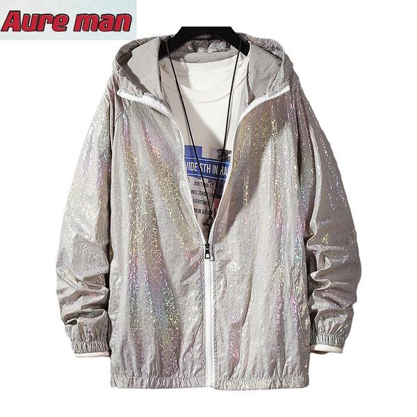 women's jackets women basic summer 2021 colorful reflective causal thin windbreaker hooded coat zipper bomber veste femme, Black;brown
women's jackets women basic summer 2021 colorful reflective causal thin windbreaker hooded coat zipper bomber veste femme, Black;brown