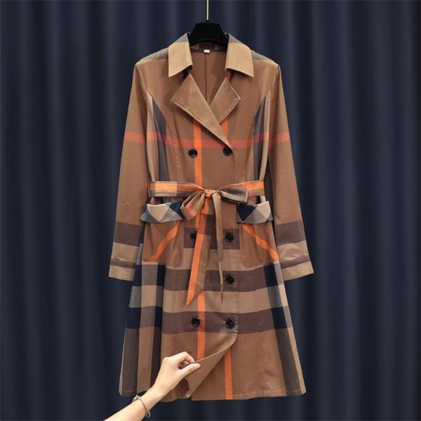 autumn plaid coat retro loose meat cover coat british style was thin temperament windbreaker women's trend 211130, Black
autumn plaid coat retro loose meat cover coat british style was thin temperament windbreaker women's trend 211130, Black