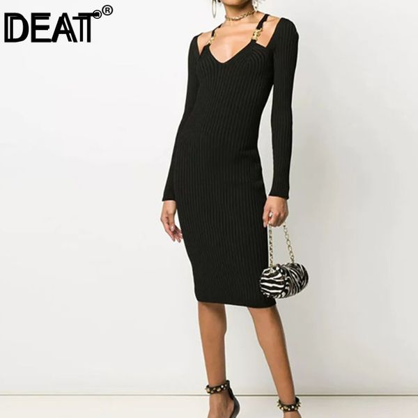 women black strapless knitting knee length dress v- neck long sleeve loose fit fashion spring autumn wo148 210421, Black;gray
women black strapless knitting knee length dress v- neck long sleeve loose fit fashion spring autumn wo148 210421, Black;gray