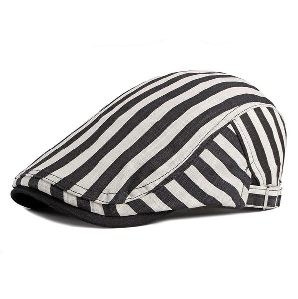 berets men's beret fashion striped spring and summer thin caps breathable women's cap forward, Blue;gray
berets men's beret fashion striped spring and summer thin caps breathable women's cap forward, Blue;gray