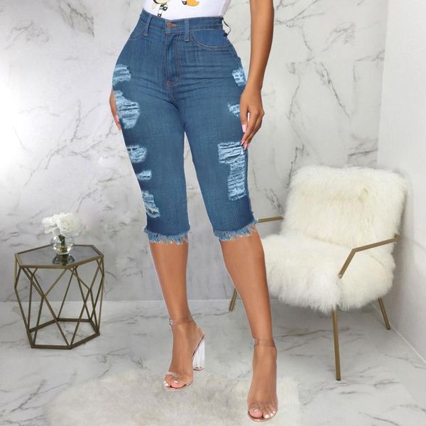 women's jeans 2021 fashion summer skinny high waist washed stretch capris streetwear hole slim casual pants, Blue
women's jeans 2021 fashion summer skinny high waist washed stretch capris streetwear hole slim casual pants, Blue