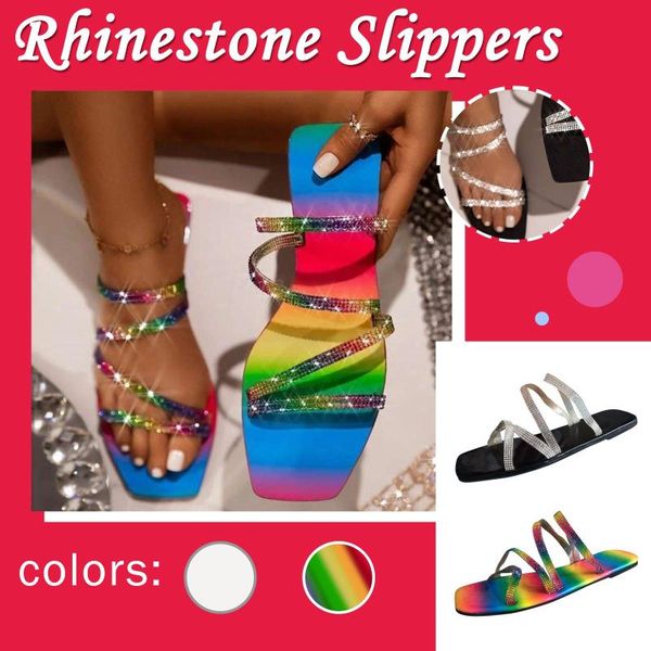 sandals summer women fashion big size one-line rhinestone square head flat women's sandalias plus mujer, Black
sandals summer women fashion big size one-line rhinestone square head flat women's sandalias plus mujer, Black