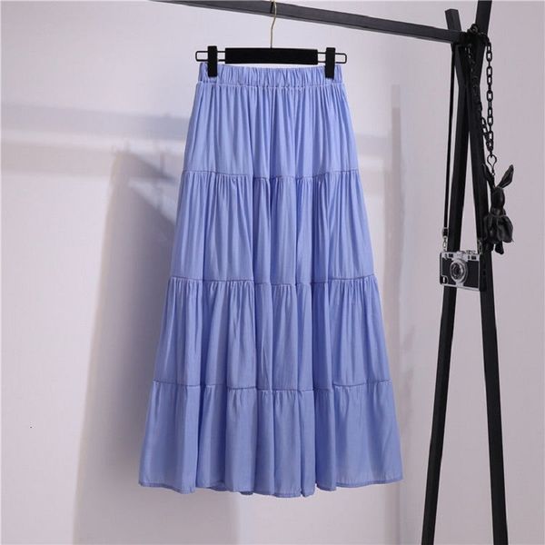 surmiitro korean style long women for spring summer blue white black high waist sun school midi pleated skirt female 210323
surmiitro korean style long women for spring summer blue white black high waist sun school midi pleated skirt female 210323