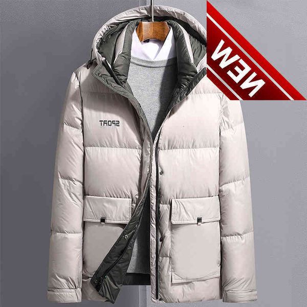 new casual men brand thick lightweight down jacket parka hooded white duck coat beige black keep warm male
new casual men brand thick lightweight down jacket parka hooded white duck coat beige black keep warm male