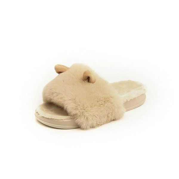 slippers women fashion ladies sandals faux fur home zapatos mujer flat female shoes, Black
slippers women fashion ladies sandals faux fur home zapatos mujer flat female shoes, Black
