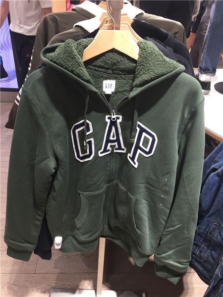 brand hoodie gap men's long sleeved plush aw601979 zipper sweater 663534 737399, Black
brand hoodie gap men's long sleeved plush aw601979 zipper sweater 663534 737399, Black