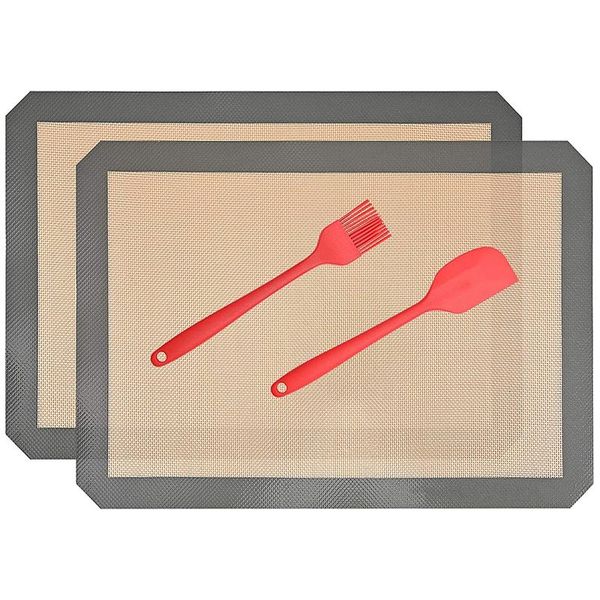 rolling pins & pastry boards silicone baking mat,set of 2 half sheet, for bake pans - macaron/pastry/cookie/bun/bread
rolling pins & pastry boards silicone baking mat,set of 2 half sheet, for bake pans - macaron/pastry/cookie/bun/bread